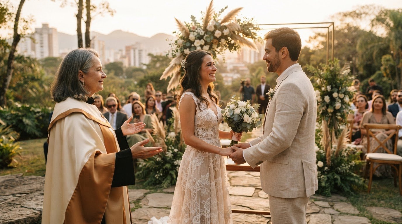 Celebrante religioso para casamento: fé, significado e uma cerimônia com a cara do casal