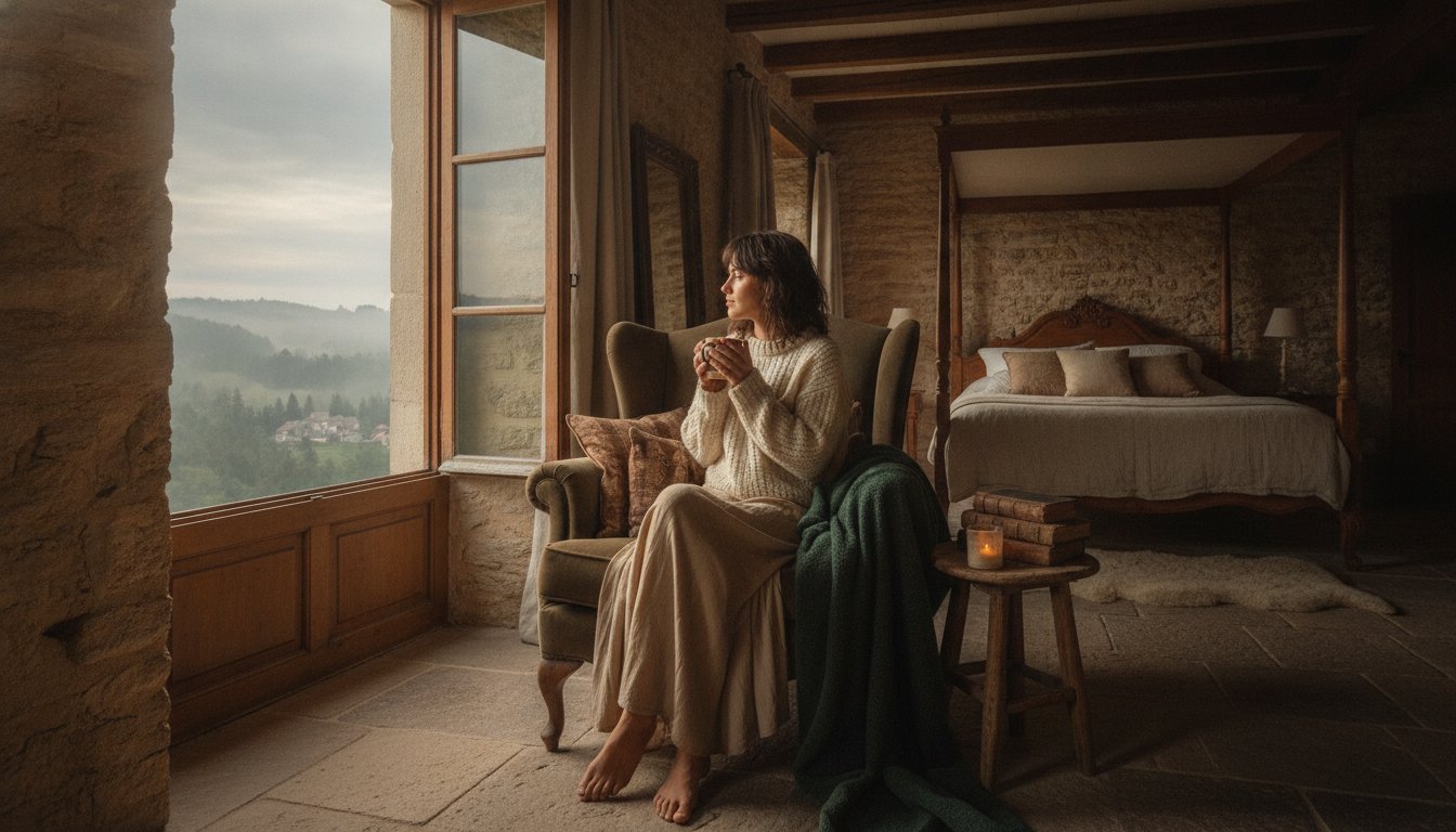 Chambre d'hôtes cocooning : L'art de la déconnexion à La Ferme du Cerf Bleu