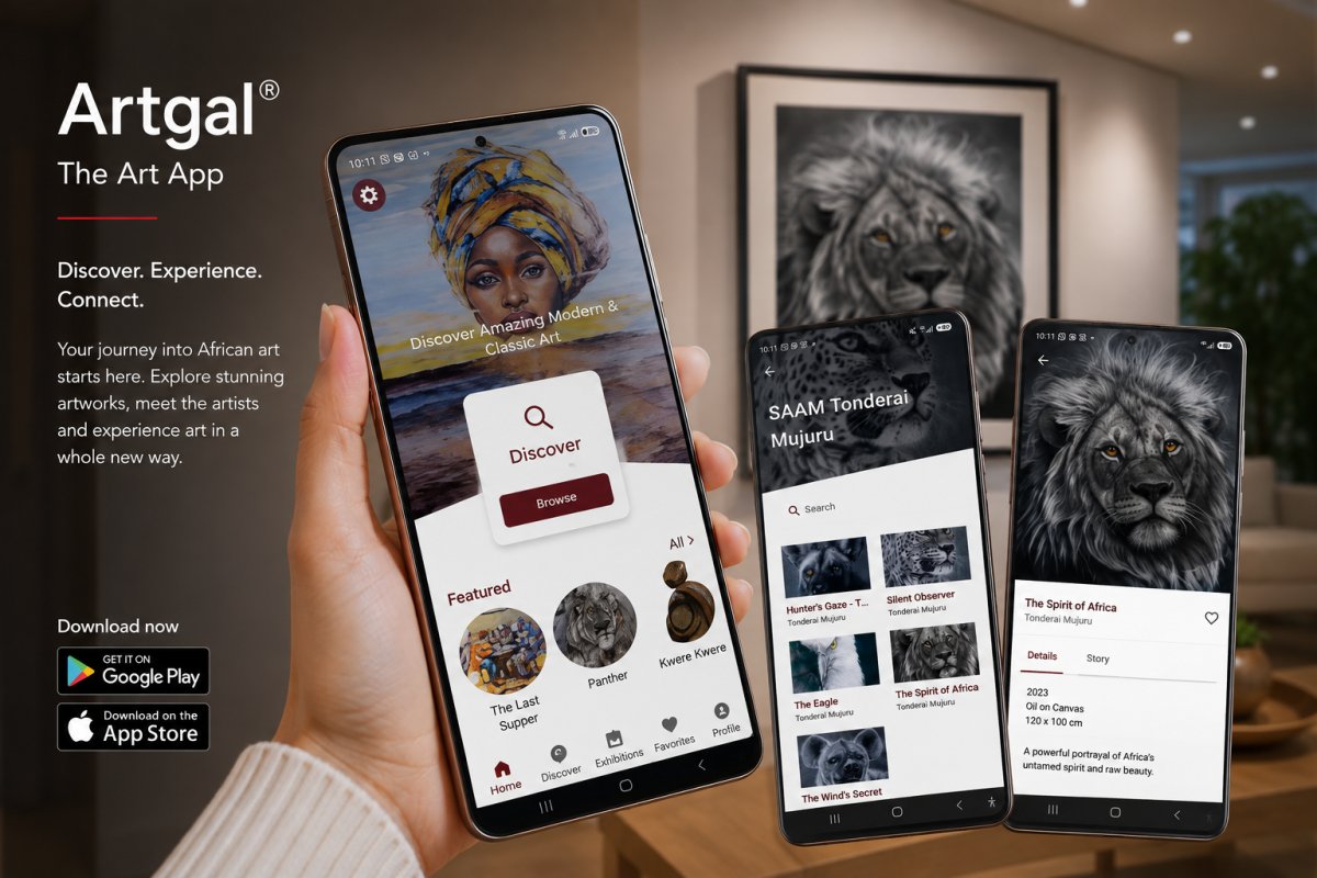 Discover Zimbabwean art, explore artists and artworks, and see how the Artgal App brings the experience directly to your phone.