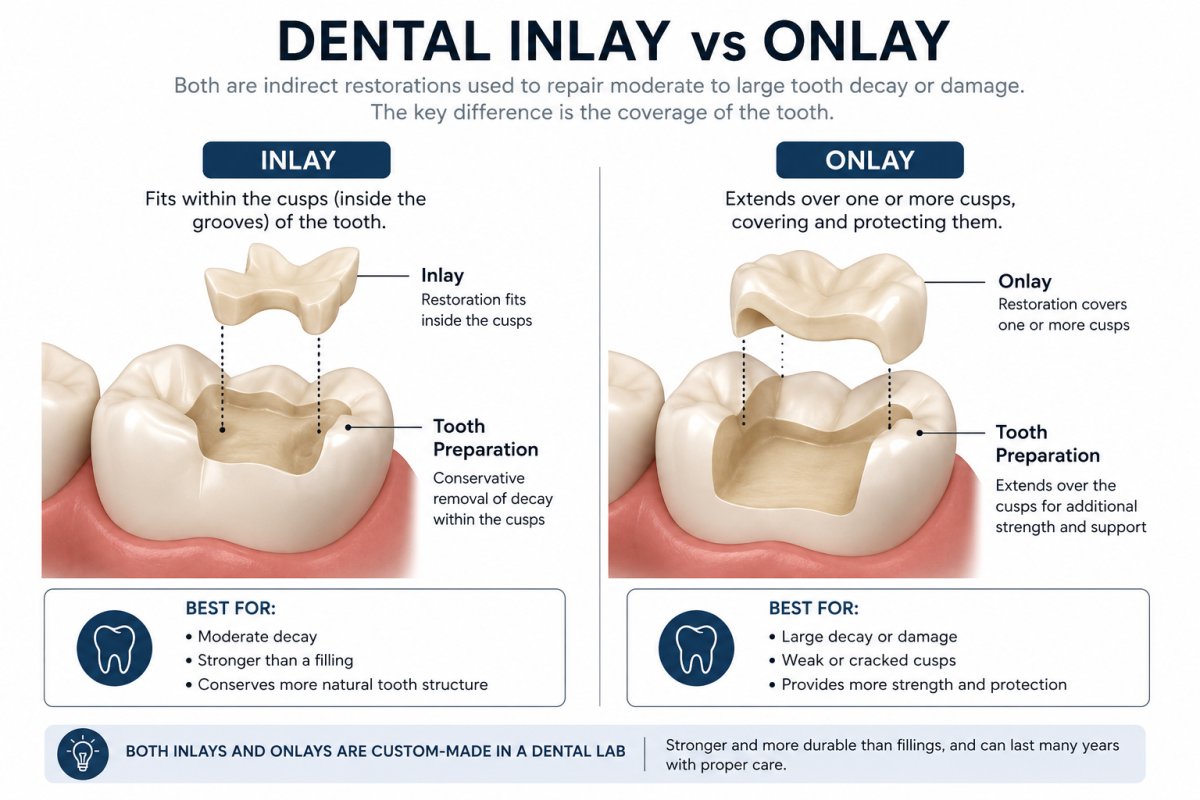 Inlays vs. Onlays: A Specialist’s Guide to Conservative Restorations (2026)