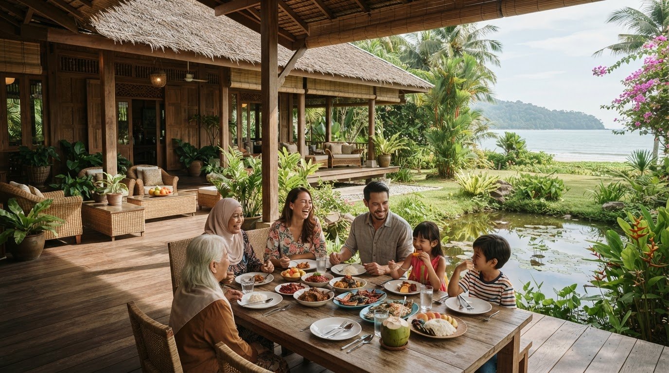 Cherating Chalets for Family Gatherings: Space and Amenities