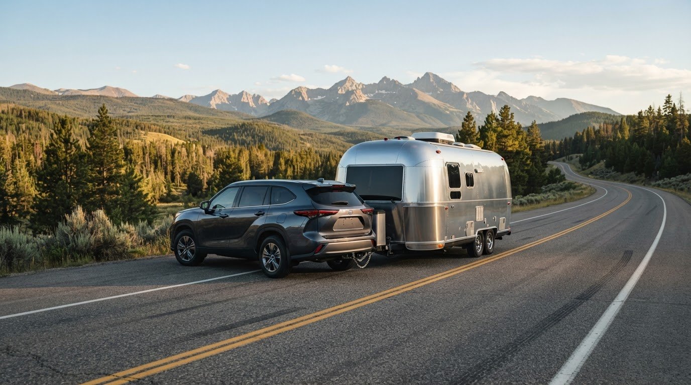 Choose a hitch setup for towing an Airstream with an SUV