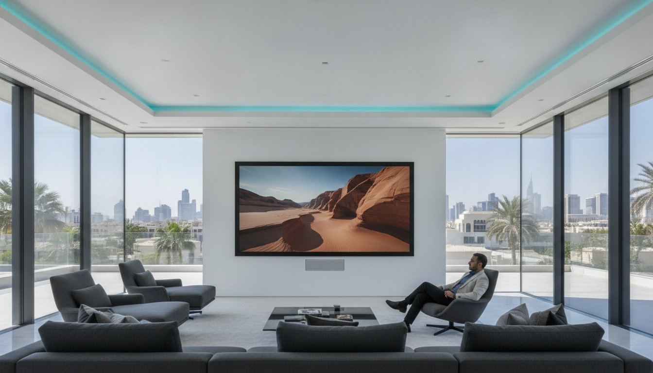 Choosing Projector Screens for Bright UAE Rooms: 2026