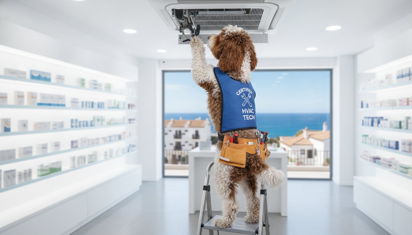 Climatización para farmacias en Estepona: Guía de cumplimiento y eficiencia 2026
