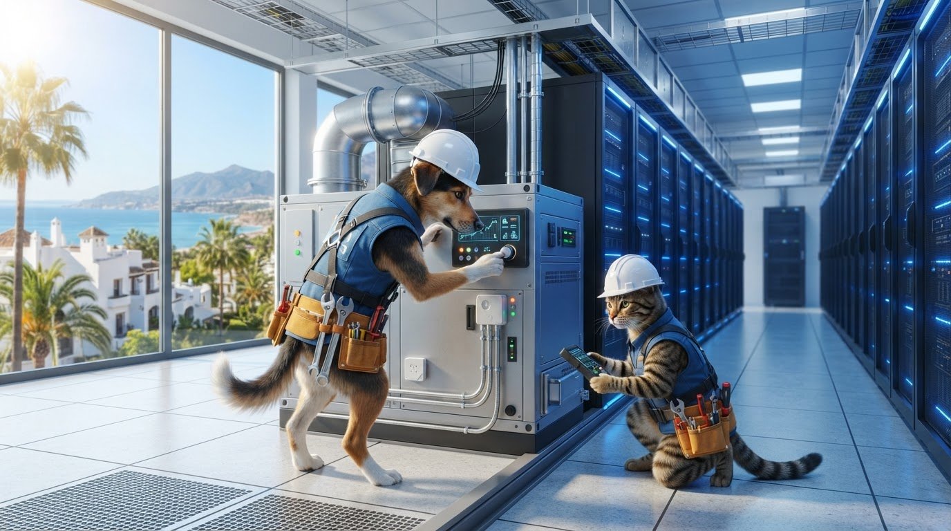 Climatización para salas de servidores en Costa del Sol: guía de compra 2026