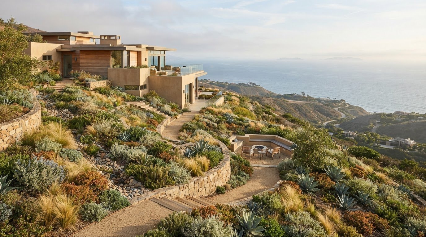 Coastal Slope Landscaping in Southern California: A Thoughtful Design Guide