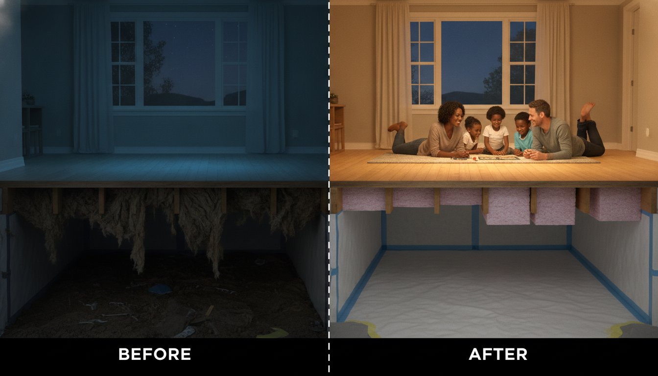 Cold Floors Above Crawlspace Fix: 5 Proven Ways to Warm Your Home in 2026