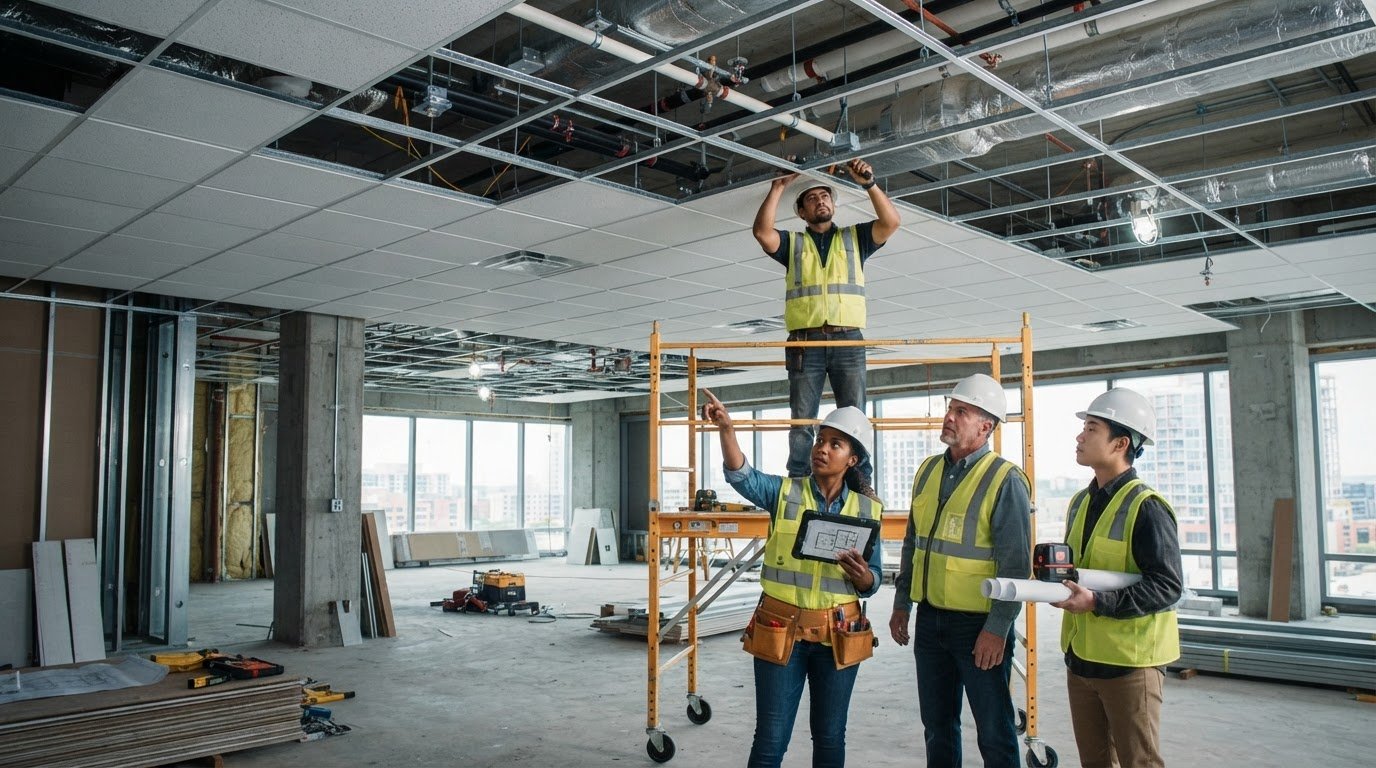 Commercial Acoustical Ceiling Contractors: Scope, Coordination, and Quality Control