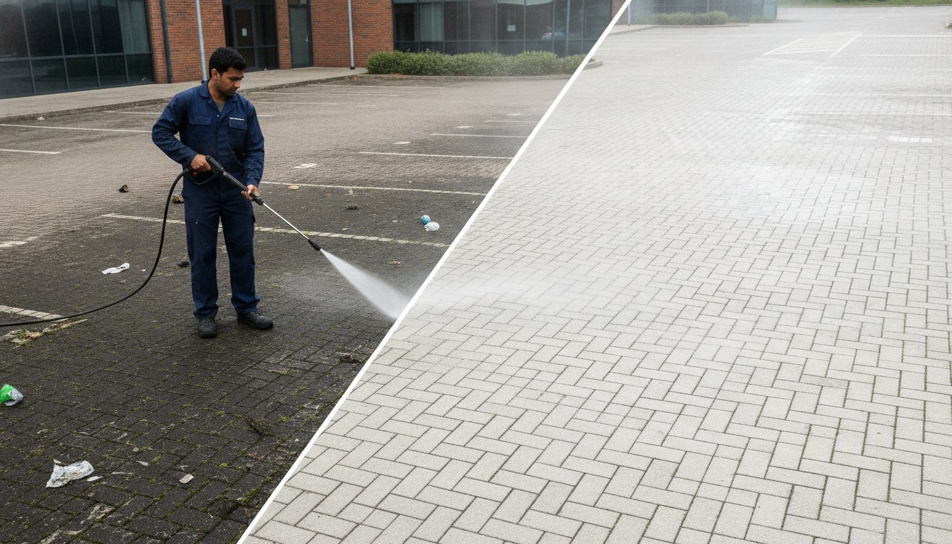 Commercial Car Park Cleaning West Midlands: Stunning Results for Your Business