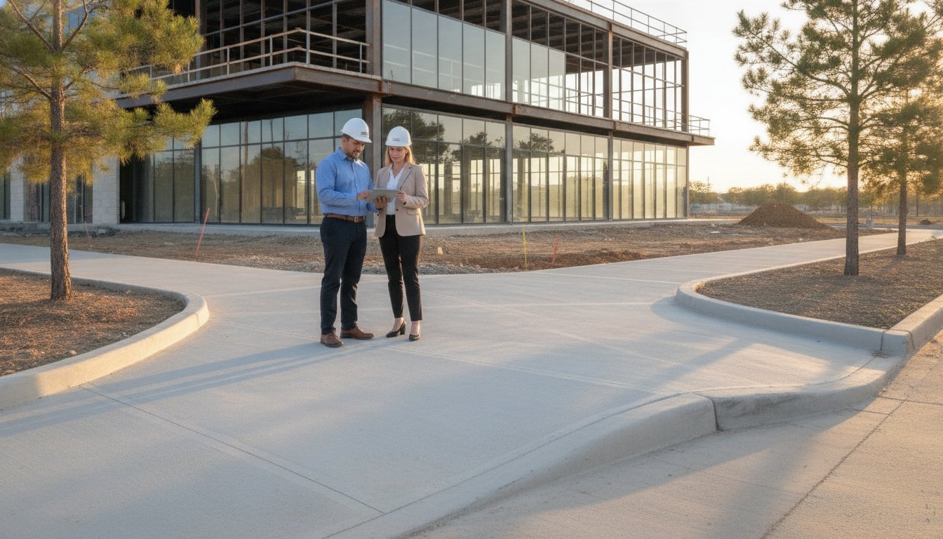 Commercial Concrete Flatwork in Conroe: Durable Solutions for 2026 Developments