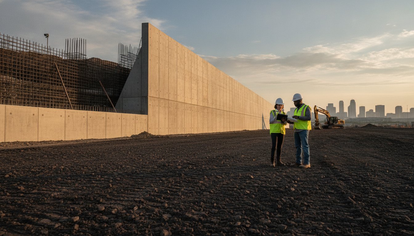 Commercial Concrete Retaining Wall Contractor Texas: 2026 Engineering Guide