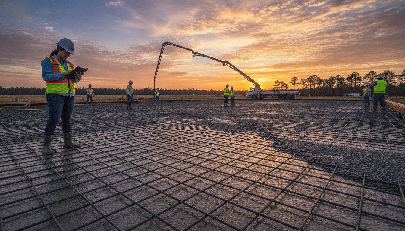 Commercial Concrete Slab Contractor in Conroe, TX: Structural Integrity for 2026 Developments