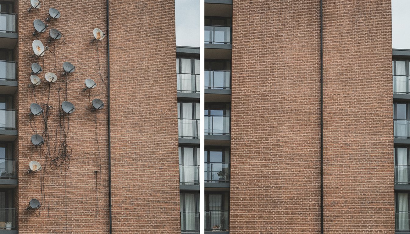 Commercial Dish Removal: Professional Solutions for UK Property Managers