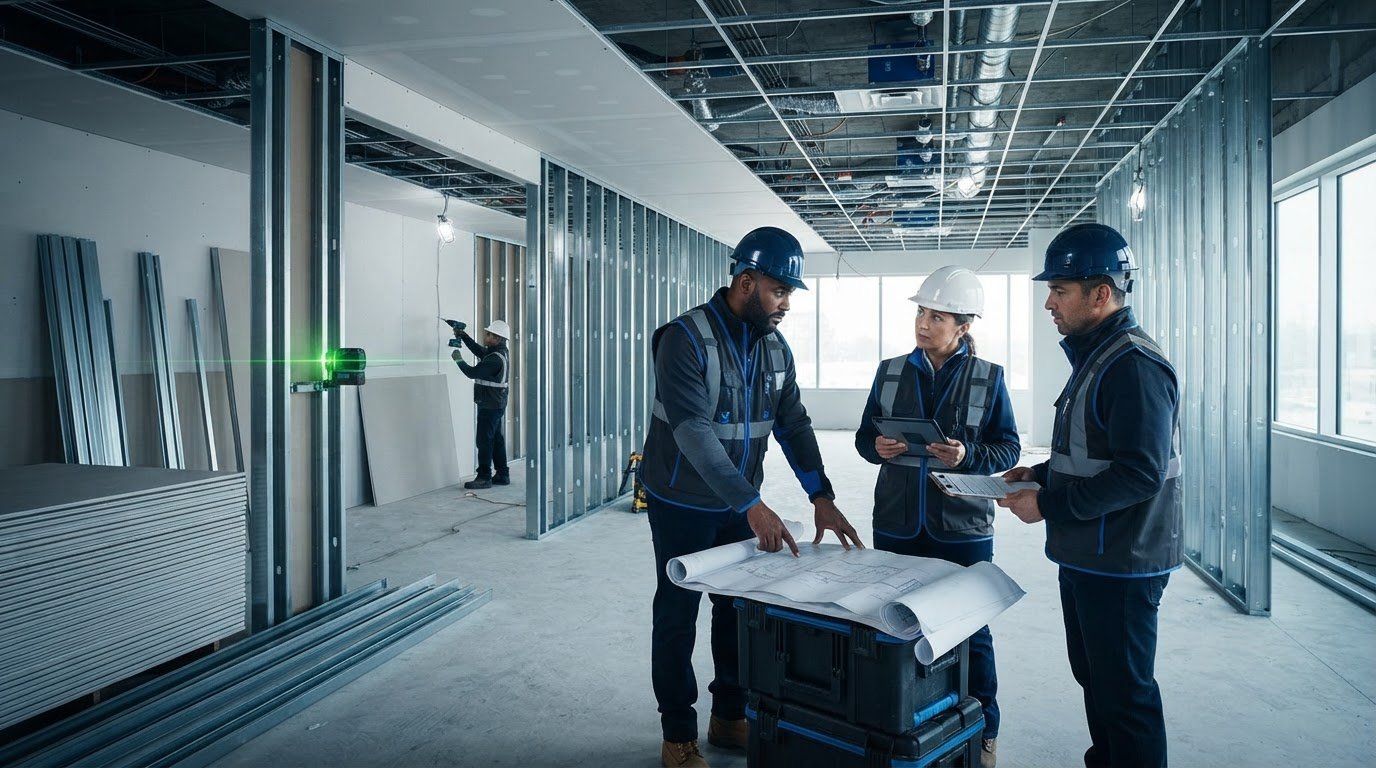 Commercial Drywall and Framing Contractors: How to Evaluate Scope, Coordination, and Quality