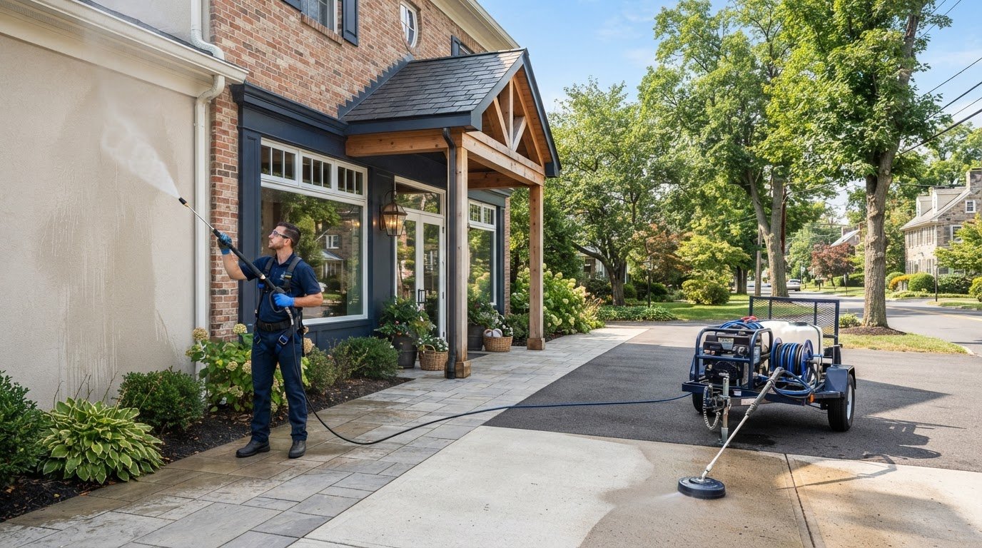 Commercial Exterior Cleaning in Yardley: Protect Your Business Property