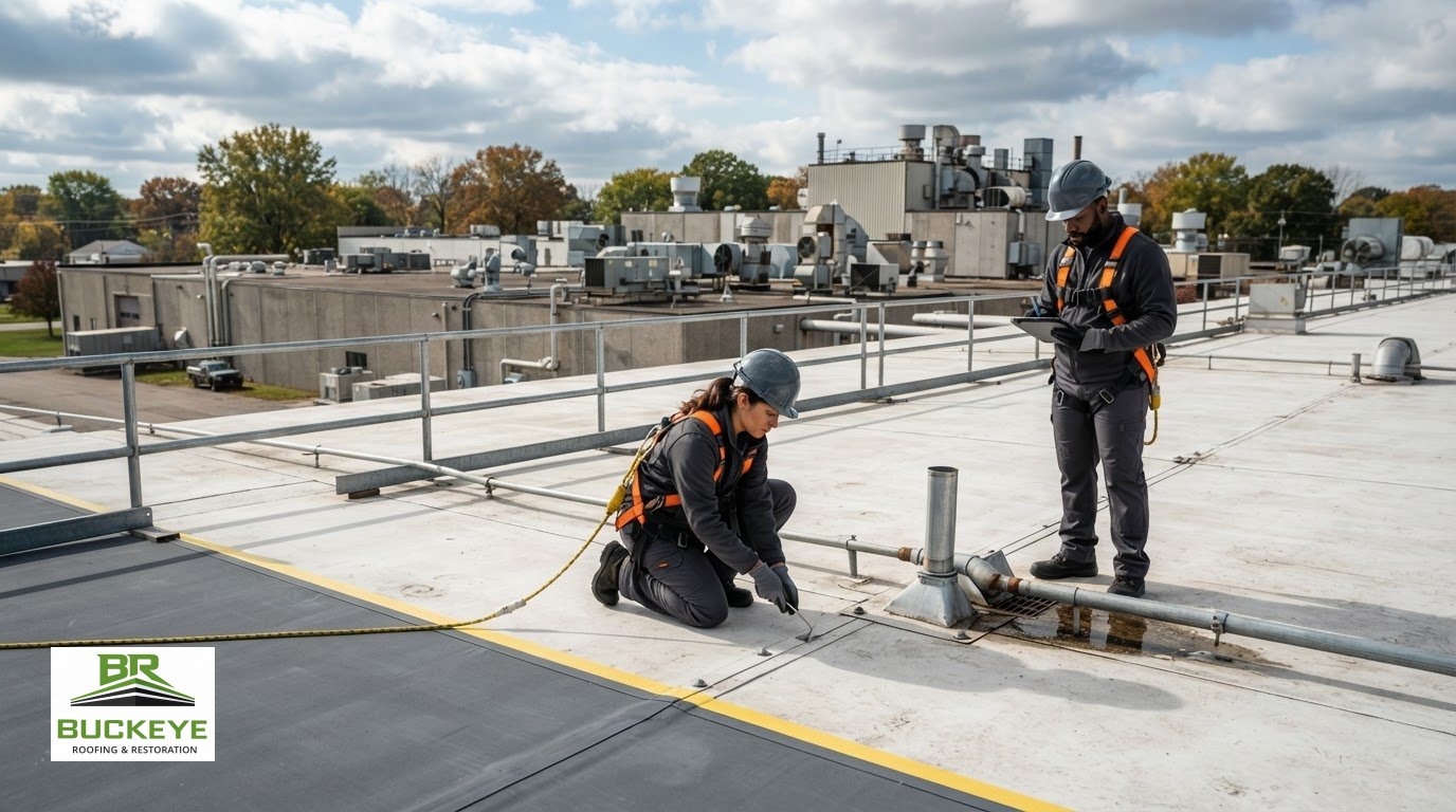 Commercial Flat Roof Contractor for Repairs in Defiance, Ohio