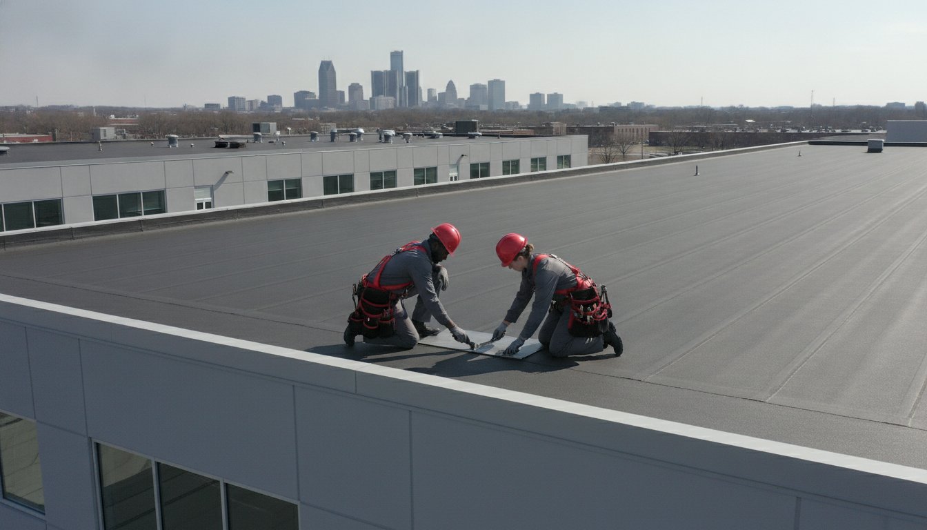 Commercial Flat Roof Leak Repair in Michigan: A Professional Guide