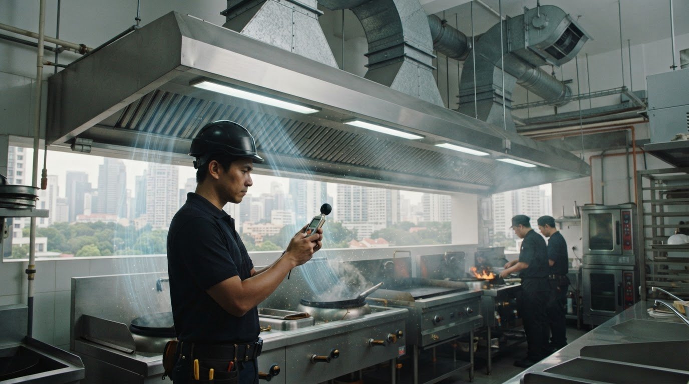 Commercial Kitchen Exhaust Calculation CFM Singapore: Complete 2026 Sizing Guide