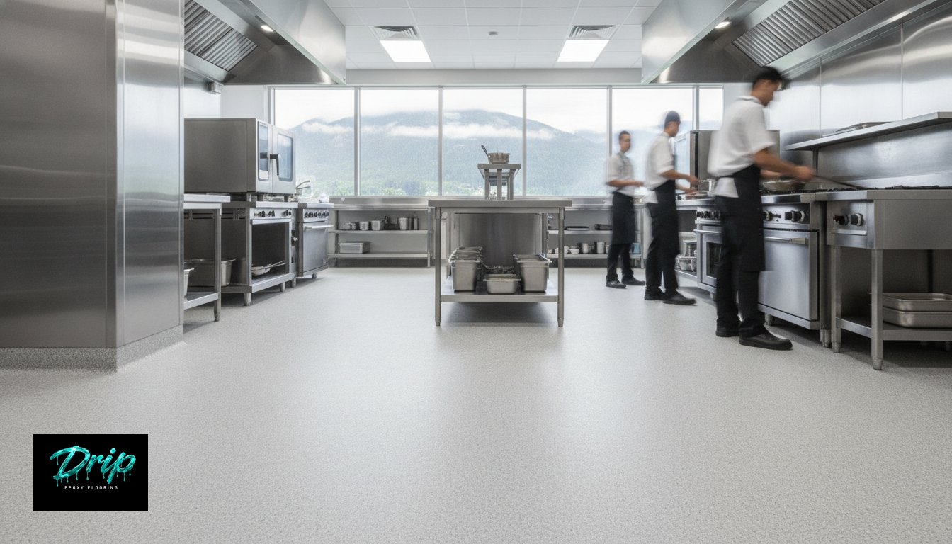 Commercial Kitchen Flooring in the Fraser Valley: A 2026 Guide to Performance and Compliance