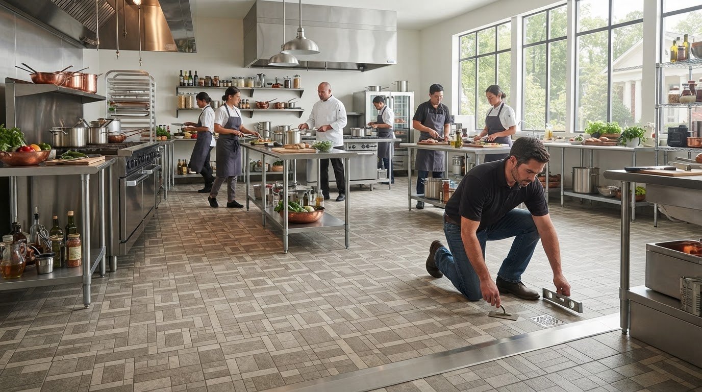 Commercial Kitchen Tile Flooring in Brentwood: The 2026 Procurement Guide