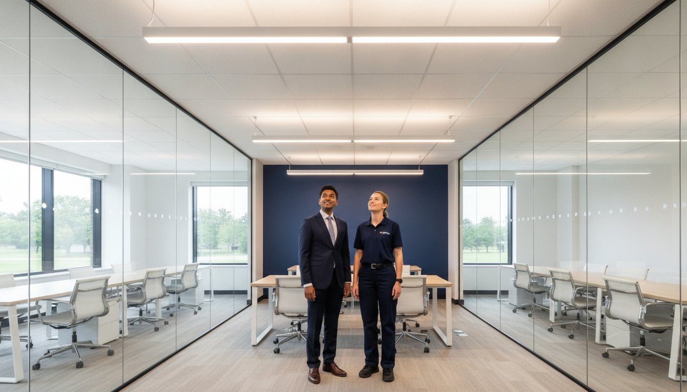 Commercial Lighting Installation: The Business Owner’s Guide to Efficiency & Security