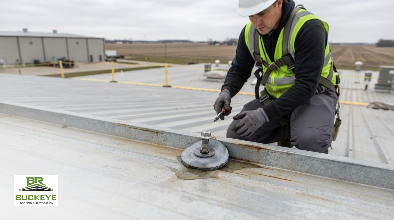 Commercial Metal Roof Fastener Repair in Bryan, Ohio: A Practical Guide