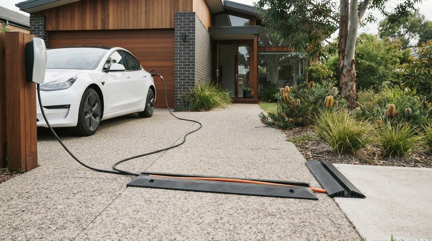Compare EV charging cable protectors for paths and driveways