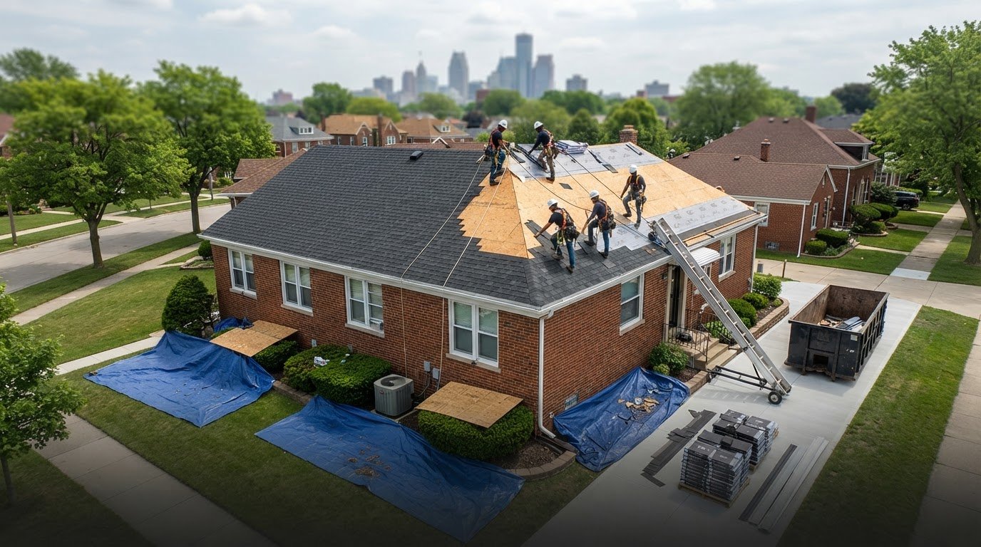 Complete Roof Replacement Near Me: A Detroit-Area Homeowner’s Guide