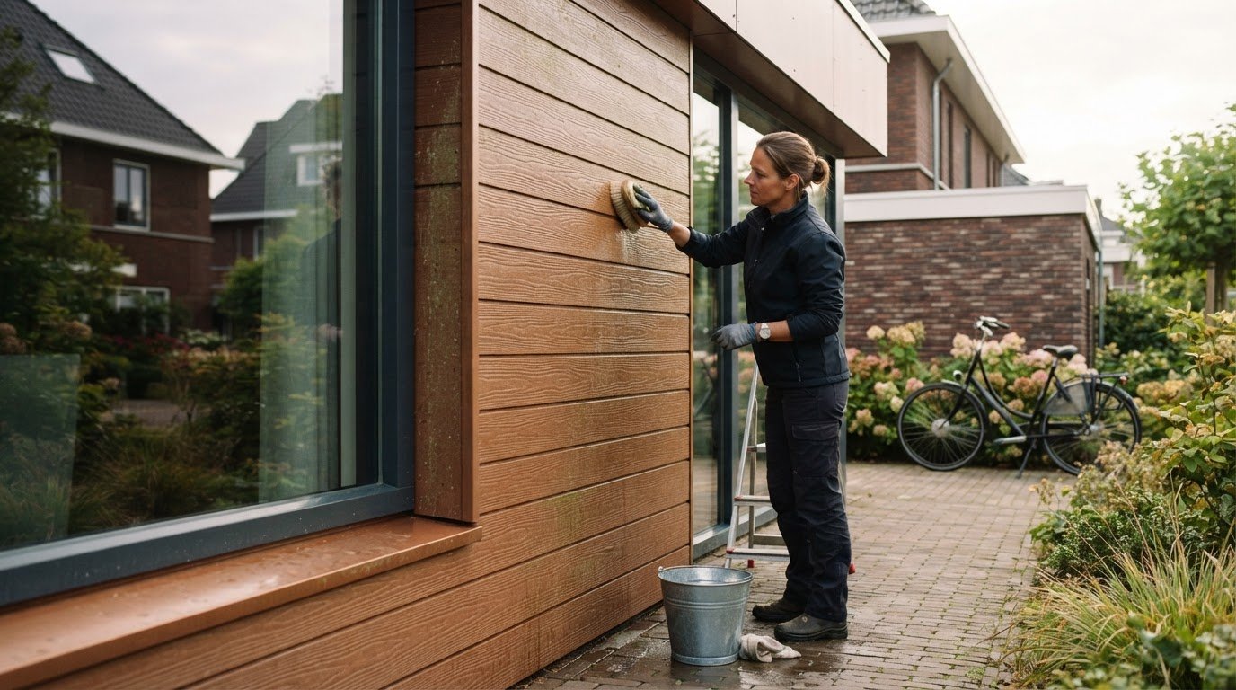 Composiet gevelbekleding schoonmaken: zo doe je dat zorgvuldig