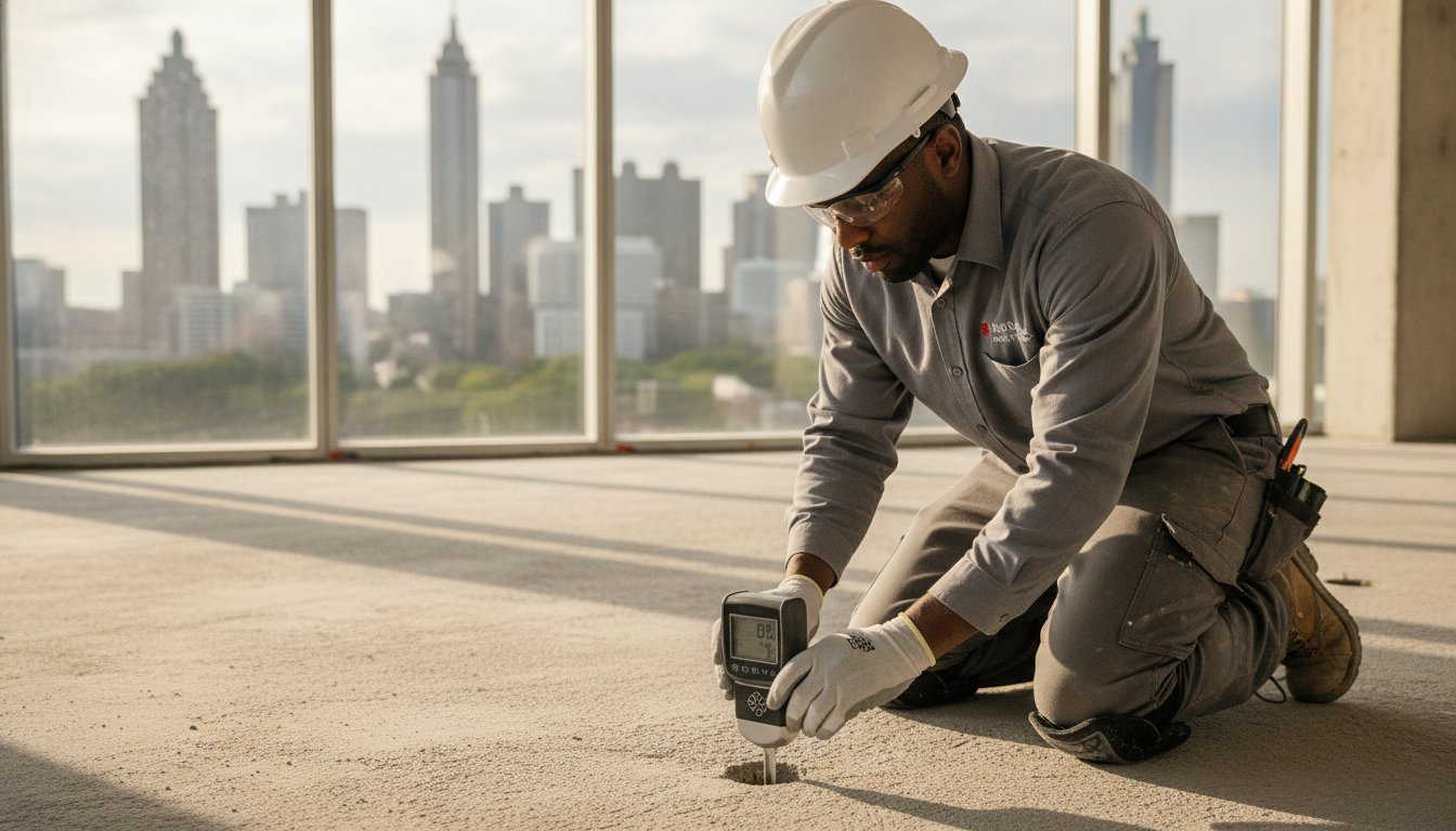Concrete Moisture Testing Atlanta: The Professional Standard for Floor Longevity
