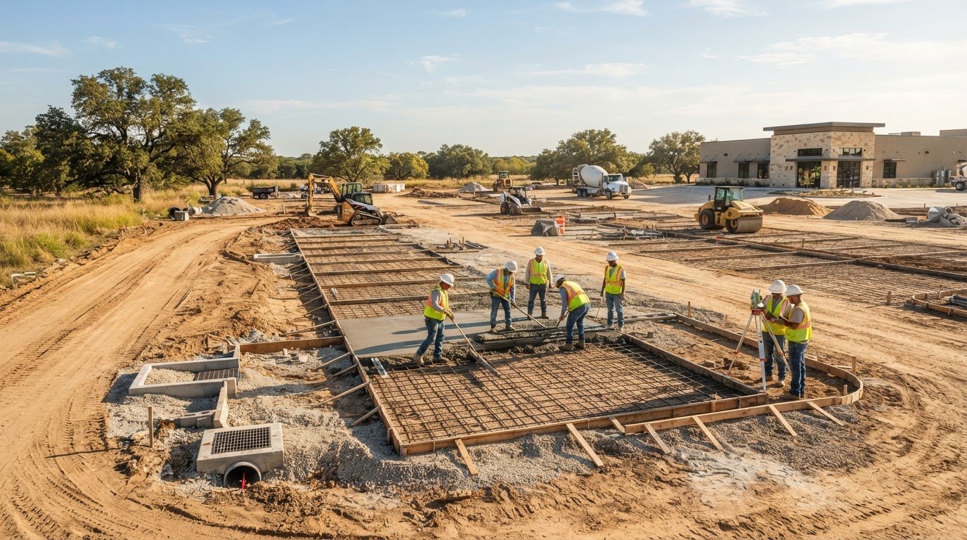 Concrete Parking Lot Construction in Texas: A Planning Guide