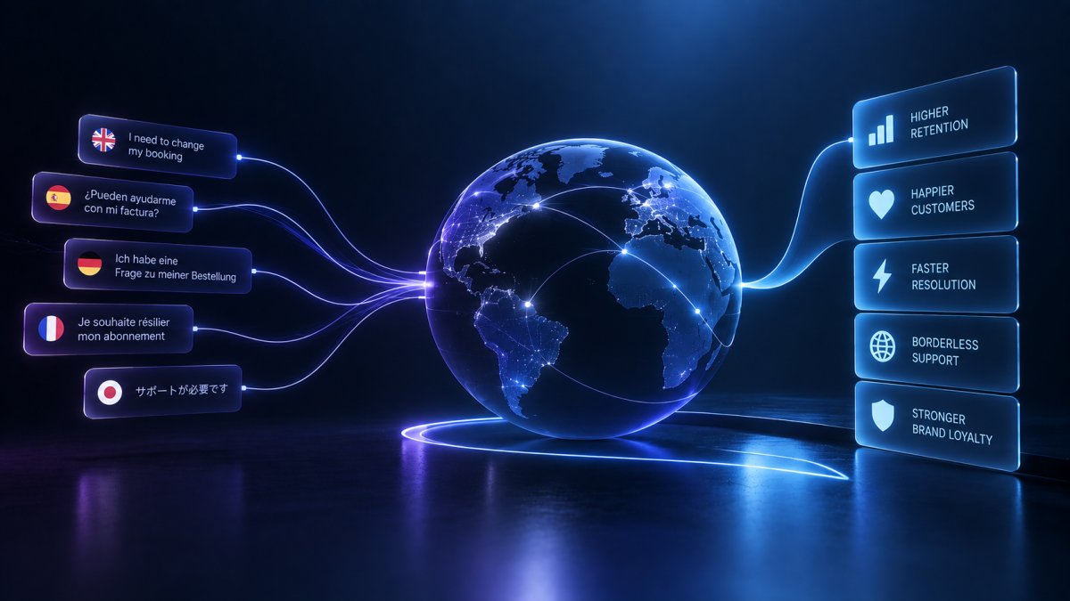 Conversational AI enabling multilingual, frictionless customer support to improve resolution, retention and long-term brand loyalty.