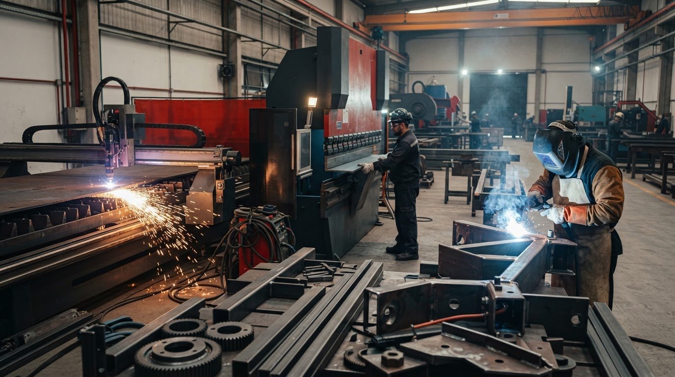 Corte, dobra e solda industrial: como os processos se integram