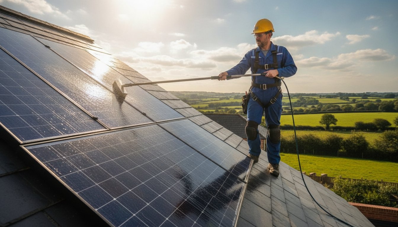 Cost of Solar Panel Cleaning UK: 2026 Homeowner’s Price & ROI Guide