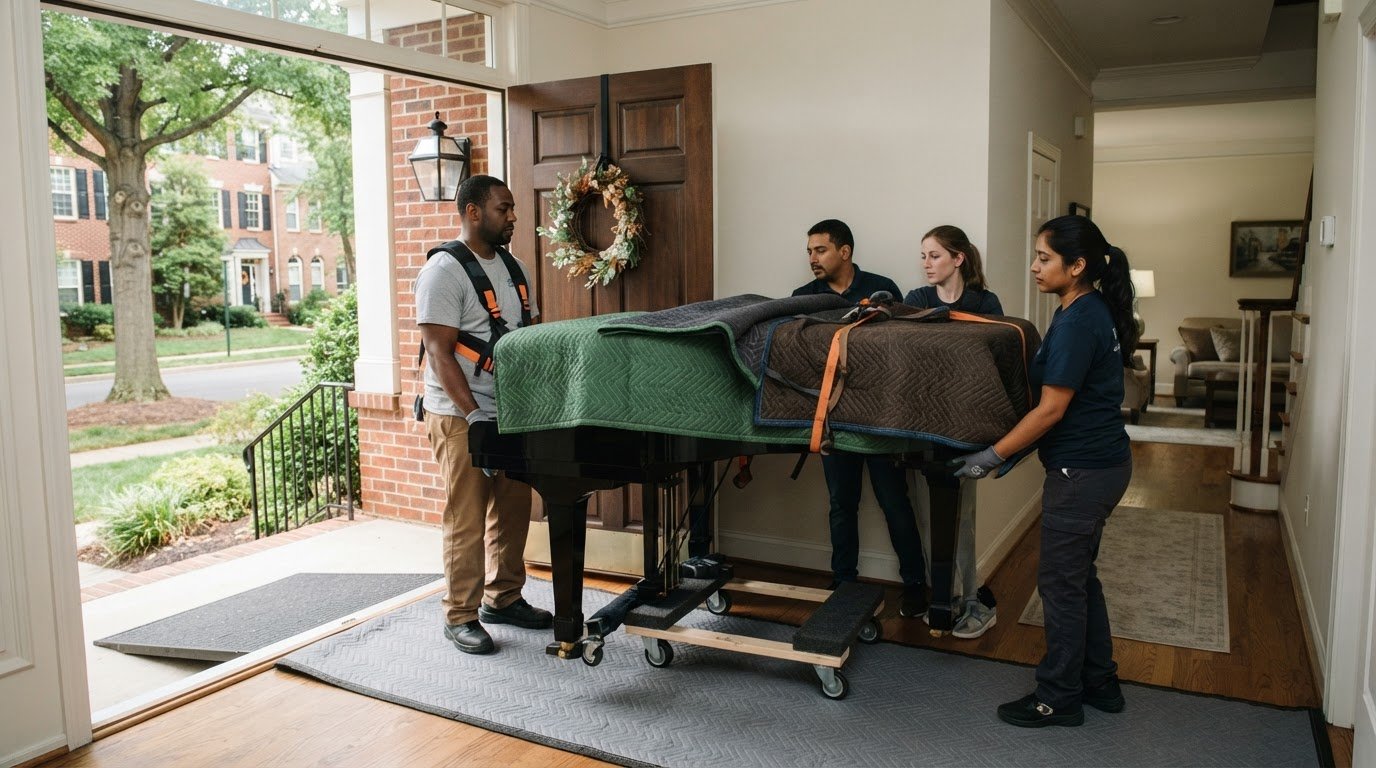 Cost to Move a Baby Grand Piano Locally in Vienna, VA