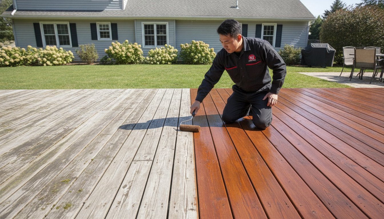 Cost to Stain a Deck NJ: 2026 Pricing Guide