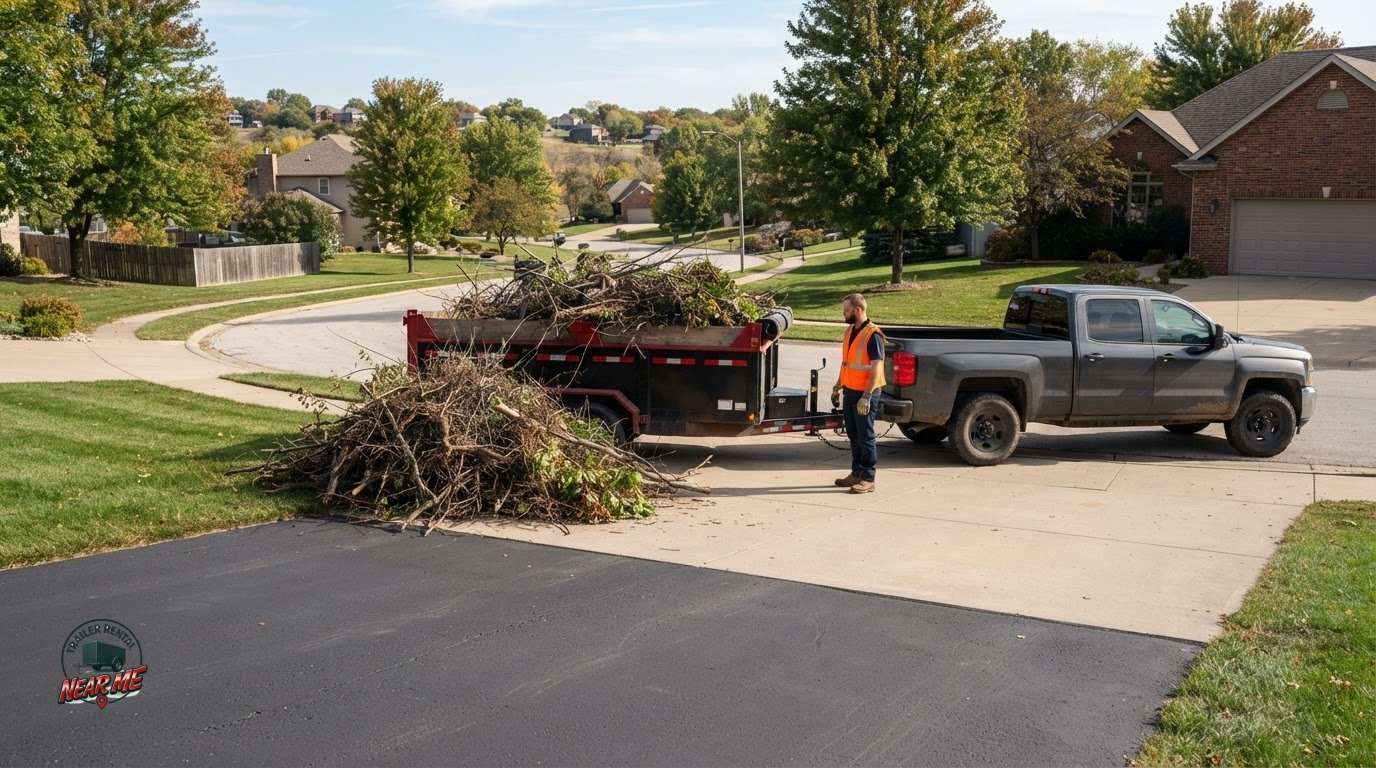 Council Bluffs Brush Removal Trailer: Choosing the Right Hauling Setup