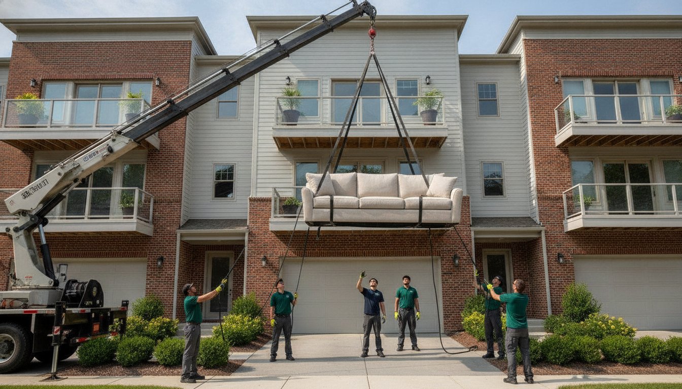Crane & Pulley Furniture Hoisting in Ashburn, VA