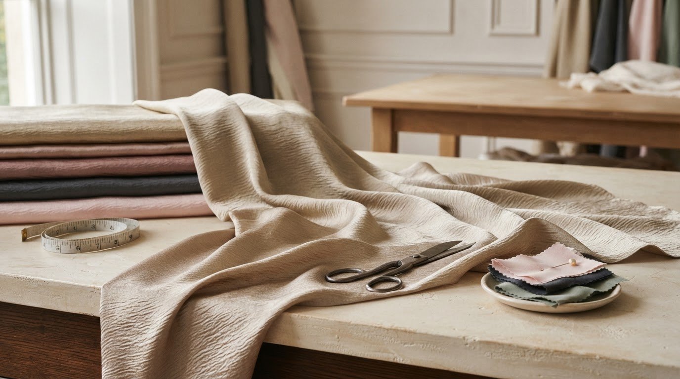 Crinkle Silk Satin Fabric: A Complete Guide to Choosing and Using It