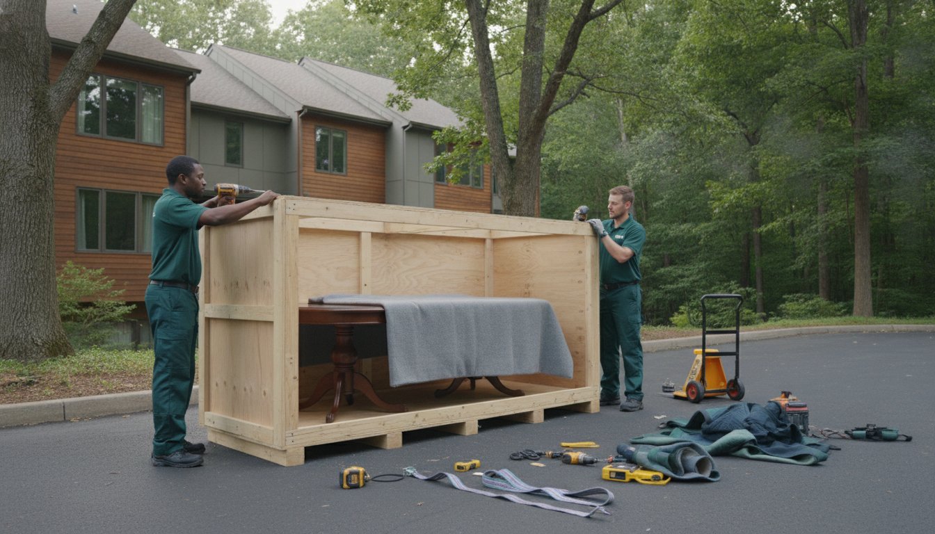 Custom Crating for International Moving in Reston, VA