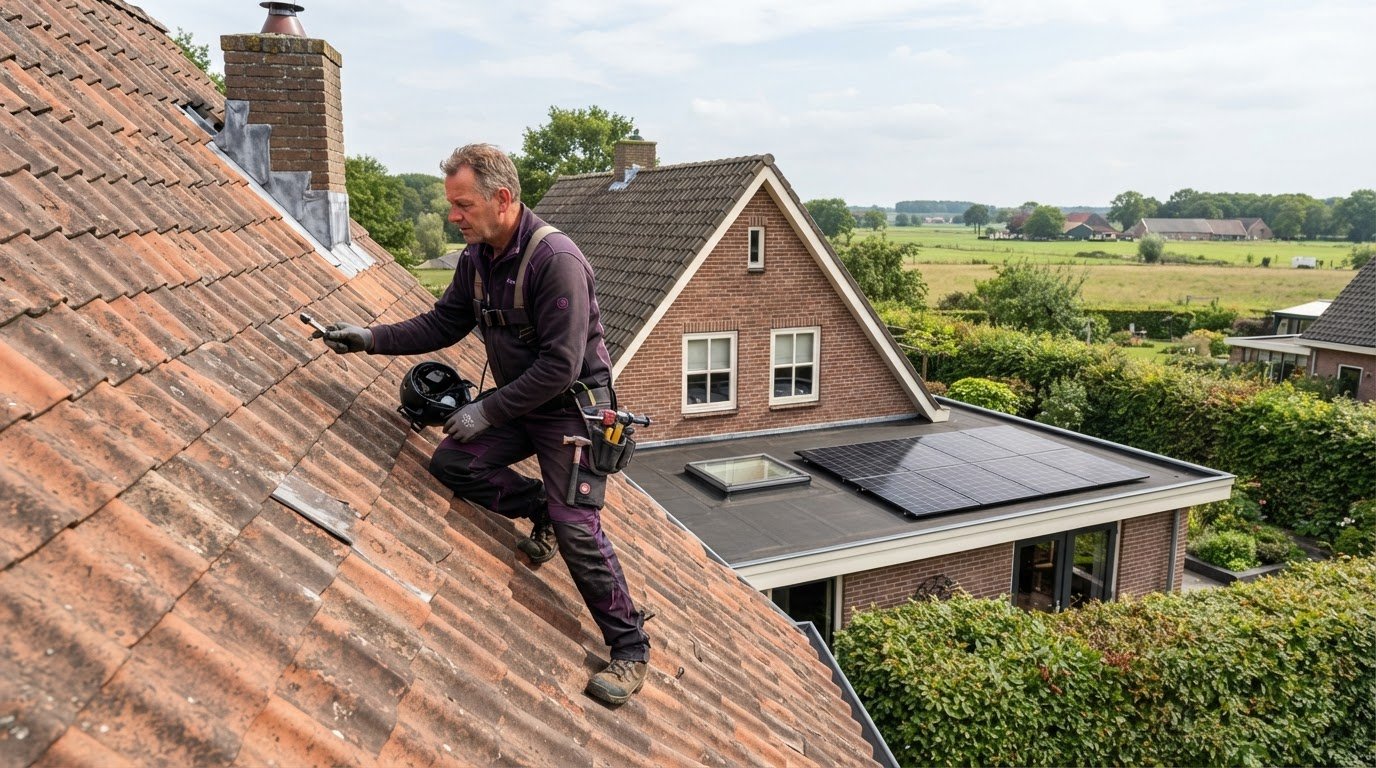 Dakdekker in 's-Heerenberg voor reparatie en onderhoud