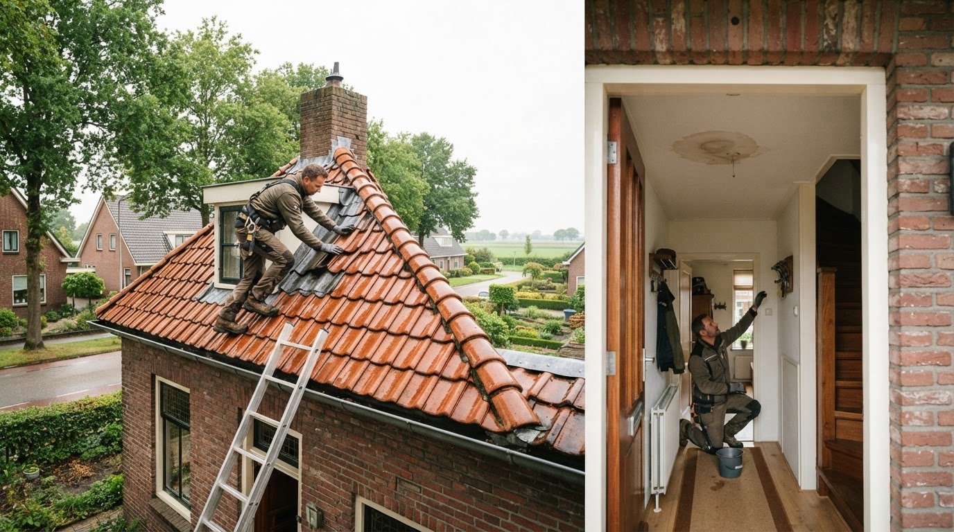 Daklekkage in Eibergen: direct hulp van een dakdekker