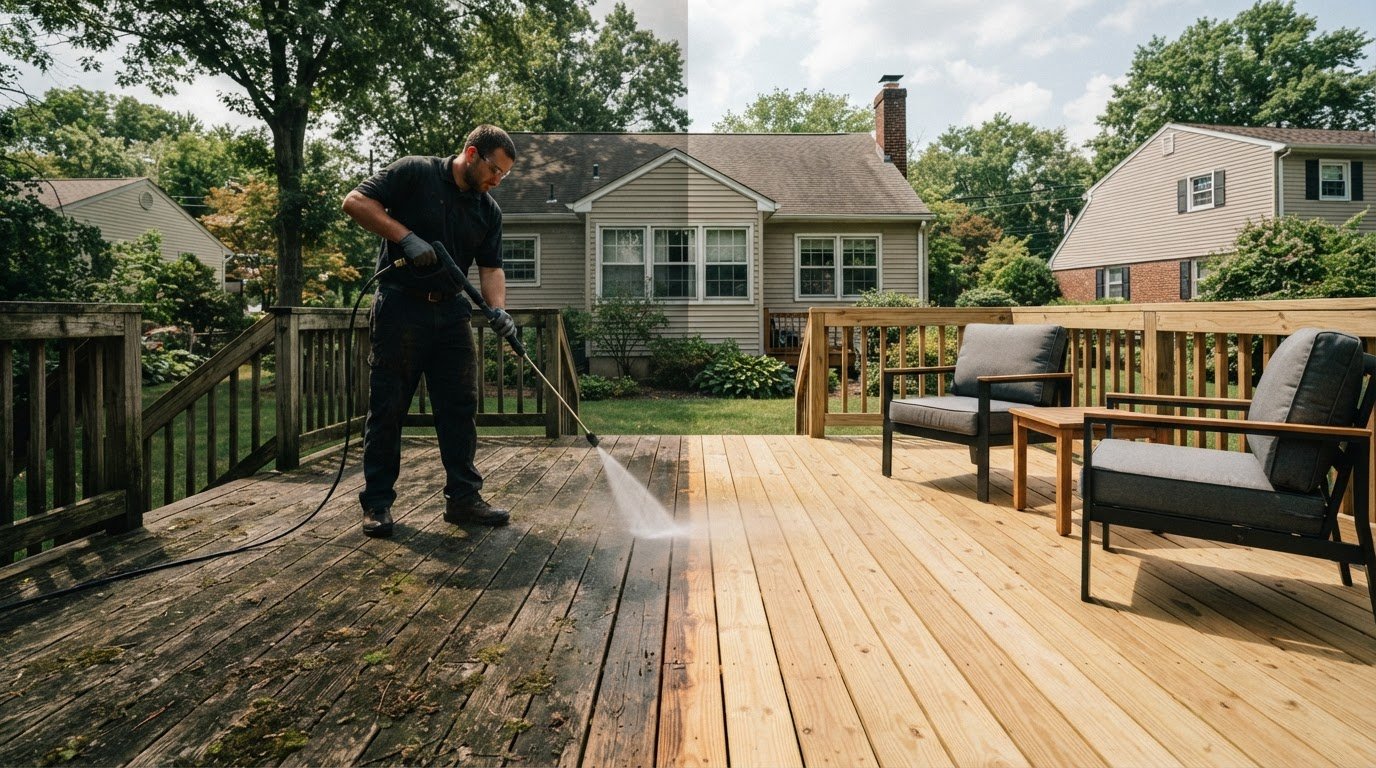 Deck Pressure Washing in Levittown, PA: Clean Your Deck Without Unnecessary Damage