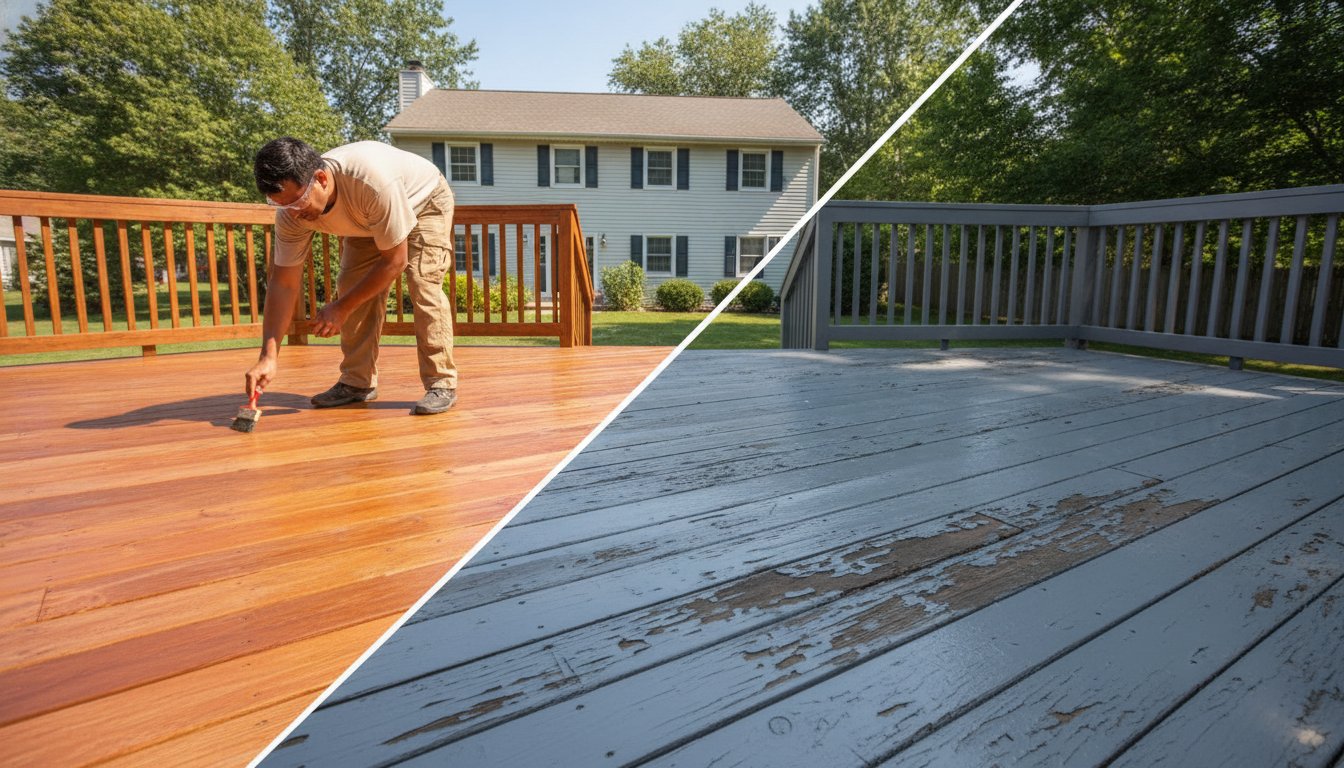Deck Stain vs. Paint: Which is Best for Your NJ Home in 2026?