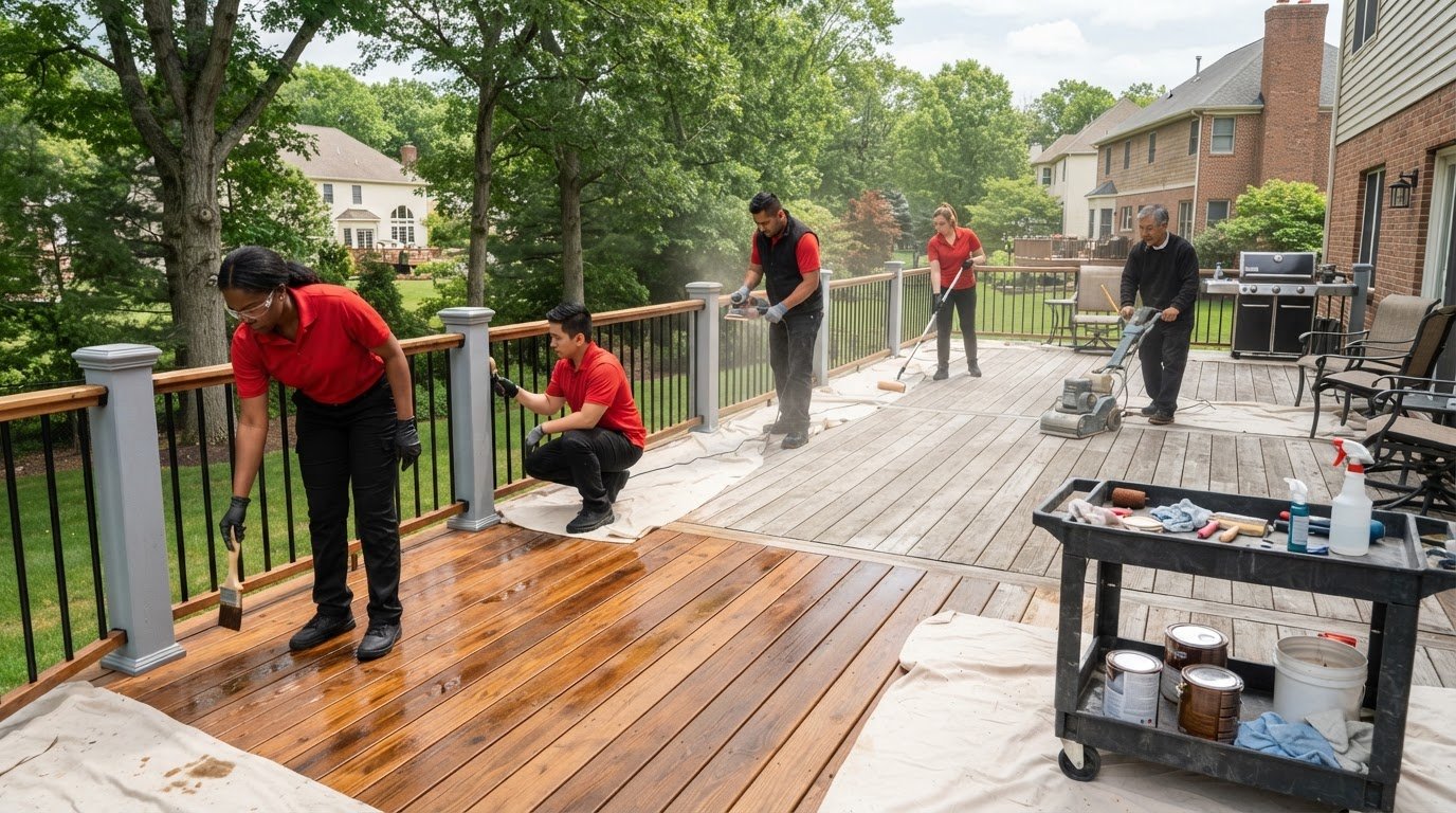 Deck Staining and Waterproofing: A New Jersey Homeowner’s Guide