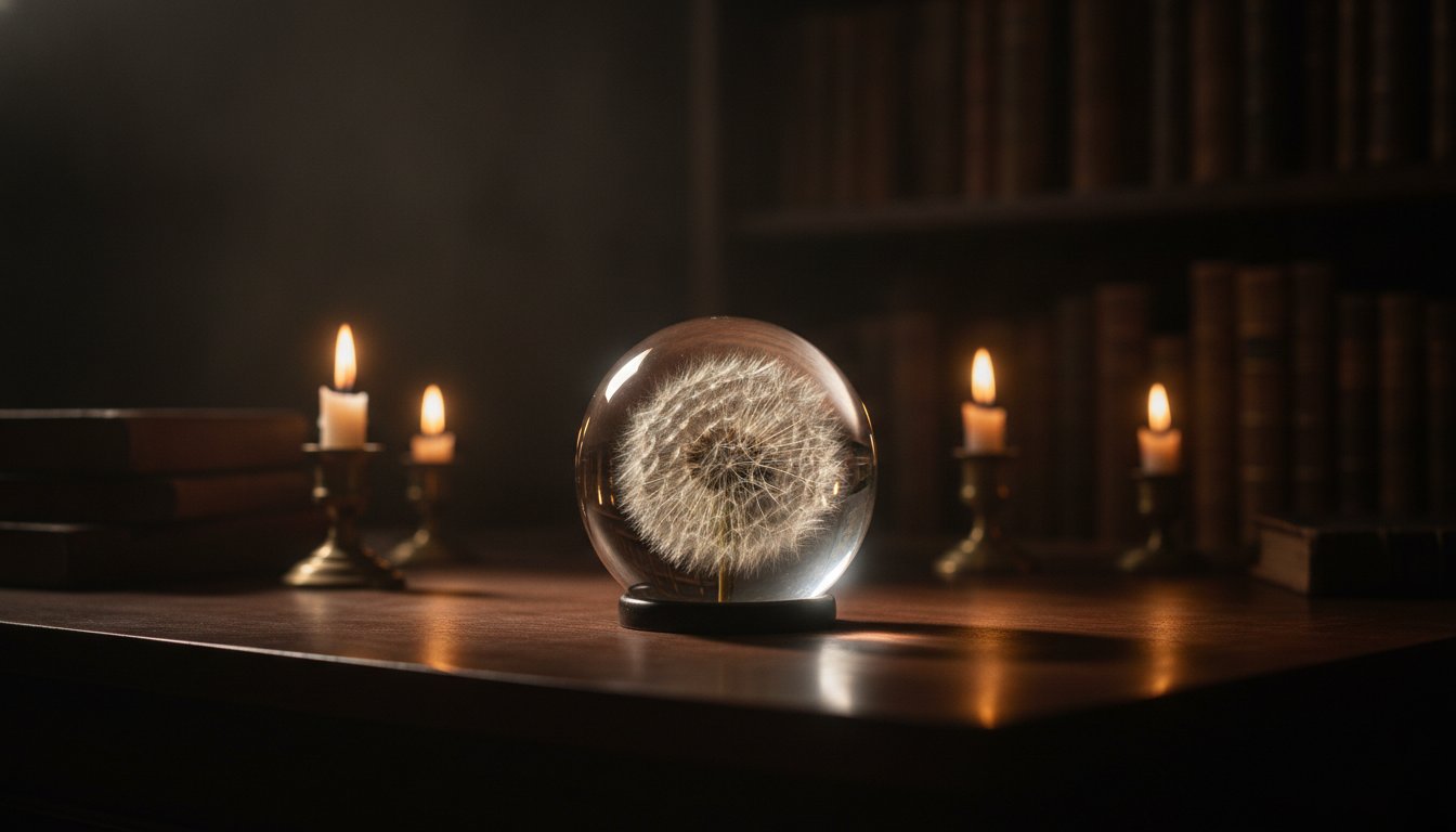 Decorative Dandelion Globes: A Moment of Summer Suspended in Stillness
