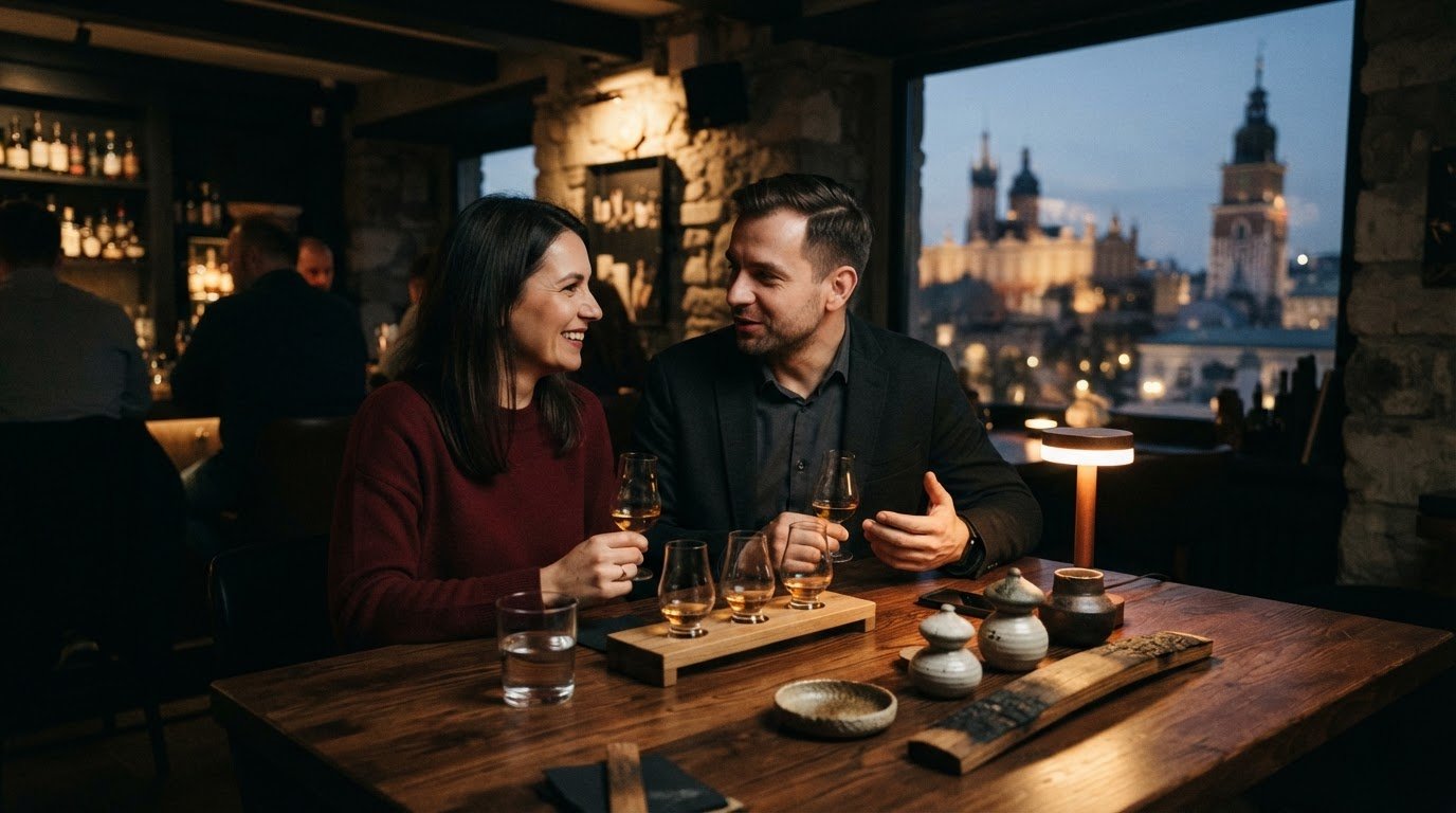 Degustacja whisky dla dwojga w Krakowie: jak wybrać wyjątkowy wieczór