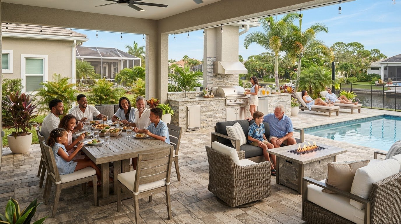 Designing a Patio for a Large Family in Punta Gorda