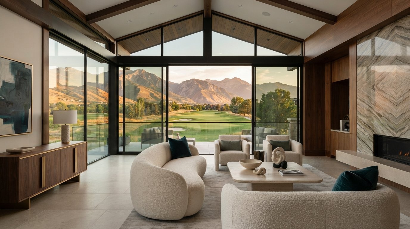 Designing Utah Golf Community Home Interiors: A Guide to Mountain Sophistication