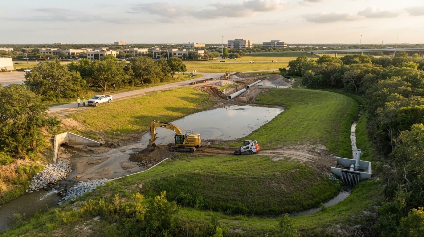 Detention Pond Maintenance Contractor in Houston: A Project Buying Guide